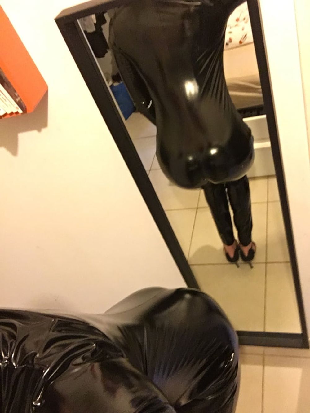 My new vinyl catsuit  #8