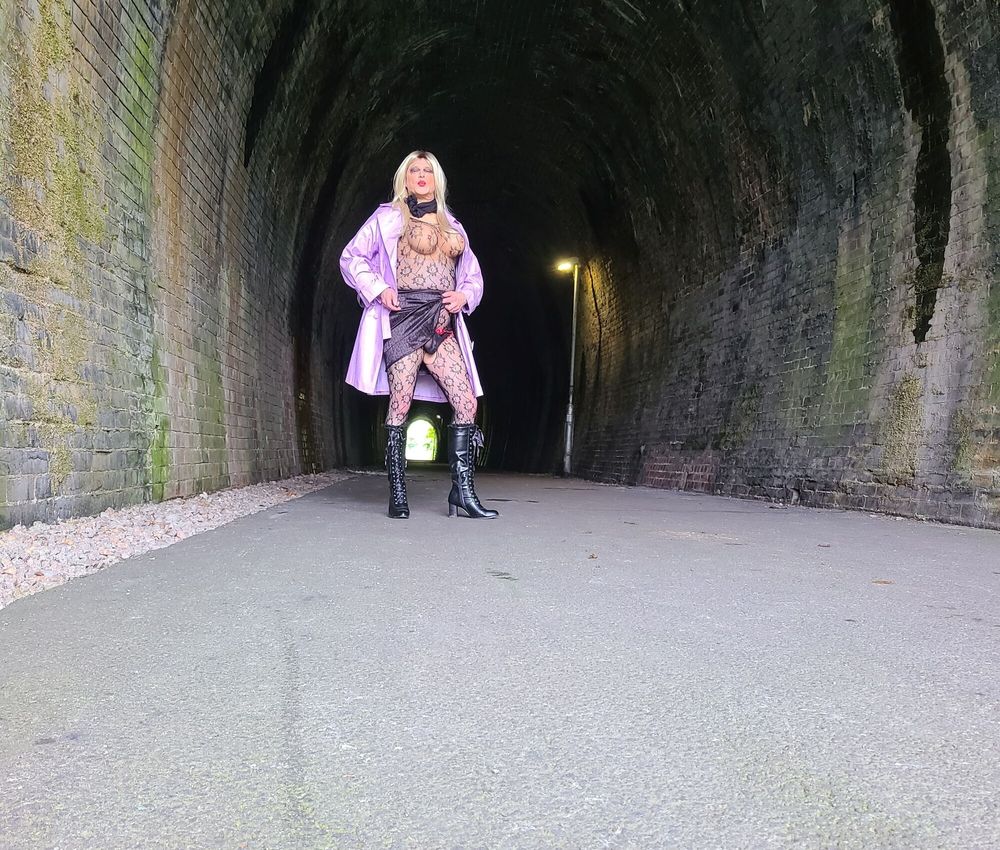 sissy in old tunnel #6