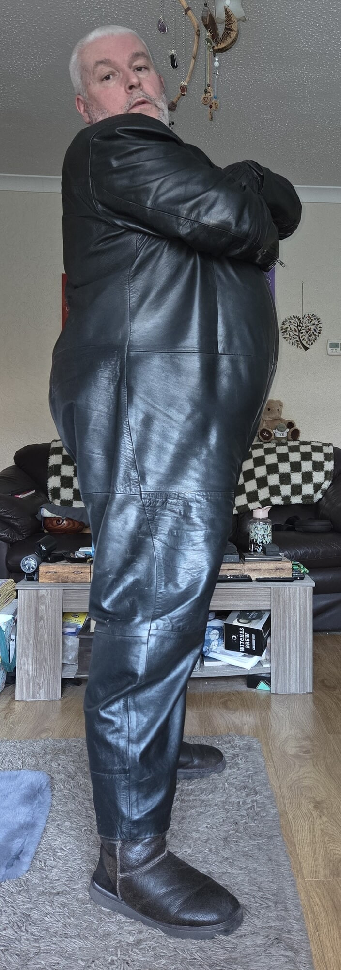Lovely leather overalls #30