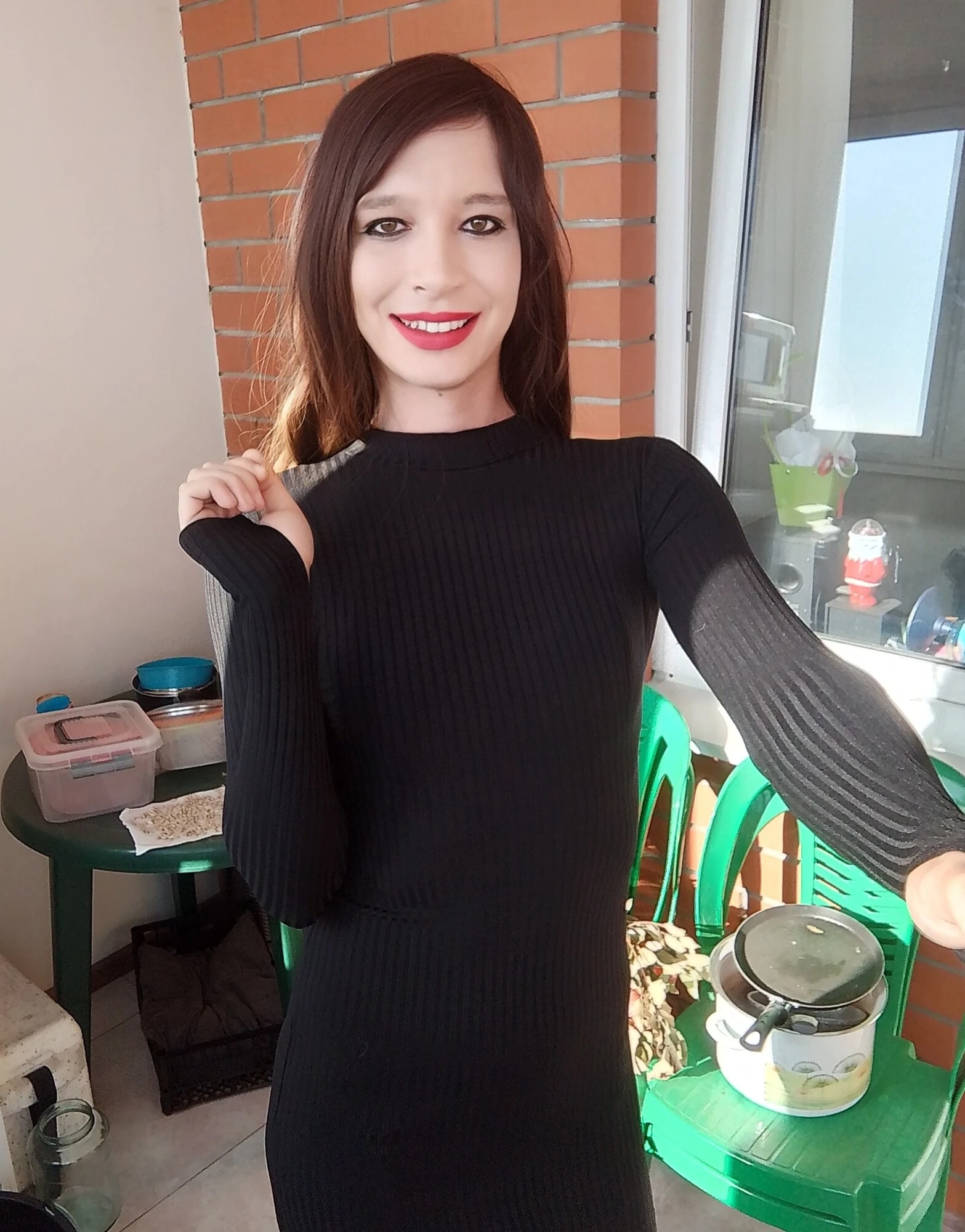 Your whore Vlada in black and chastity #20