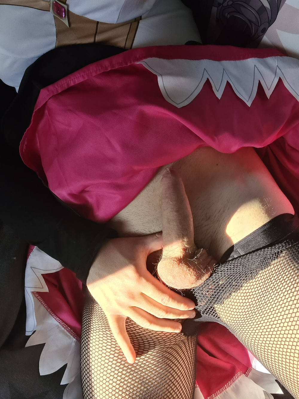 German bi guy in maid cosplay and wearing women's underwear #18