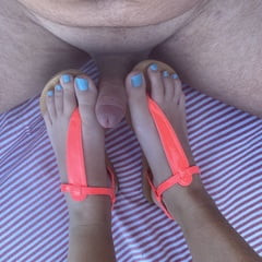 Feet sandals beach