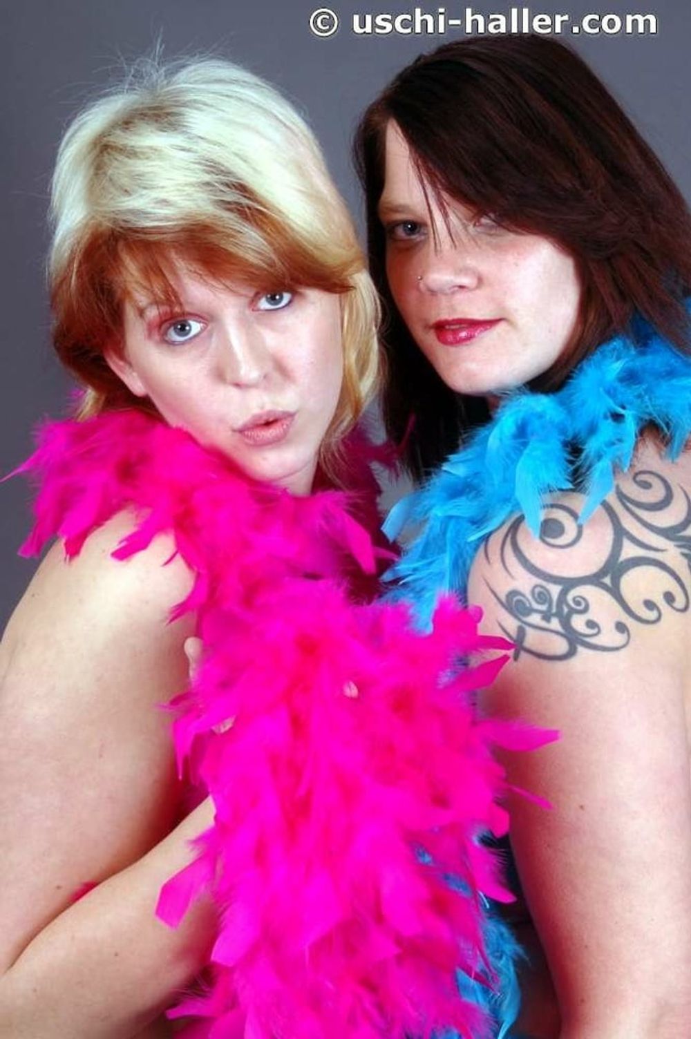 Photo shooting with red hair MILF Bianca &amp; Lindsay #4