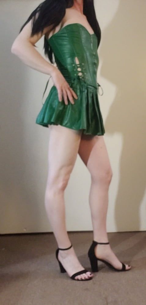 Green Corset Skirt #17