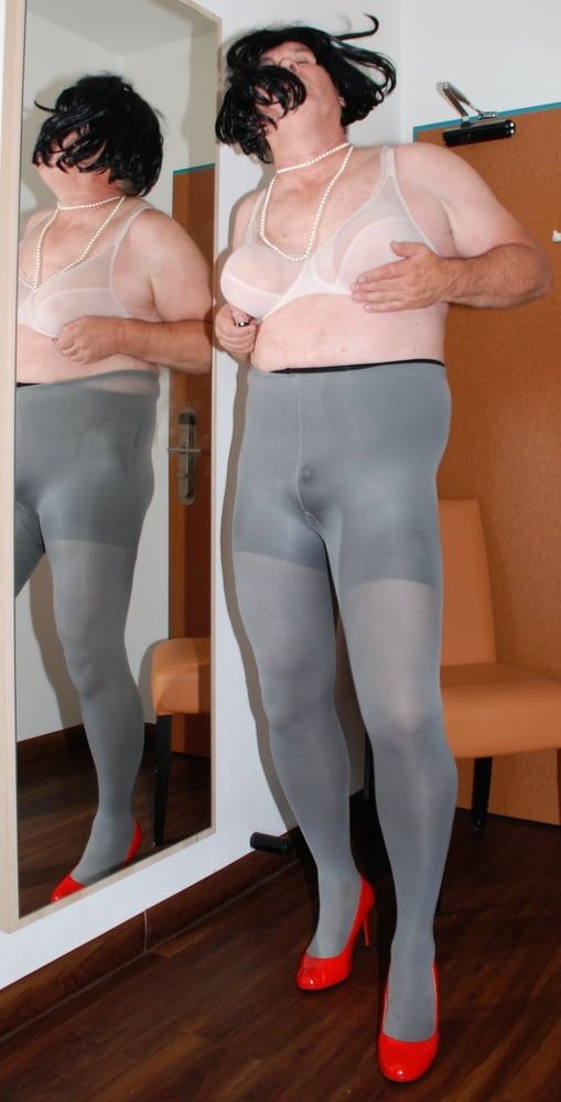 Layered Pantyhose grey #34