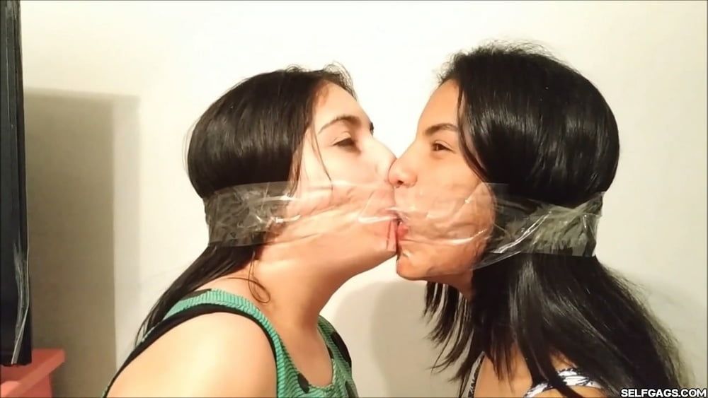 Gag Kissing Girls Love Being Gagged Bondage Slaves! #20