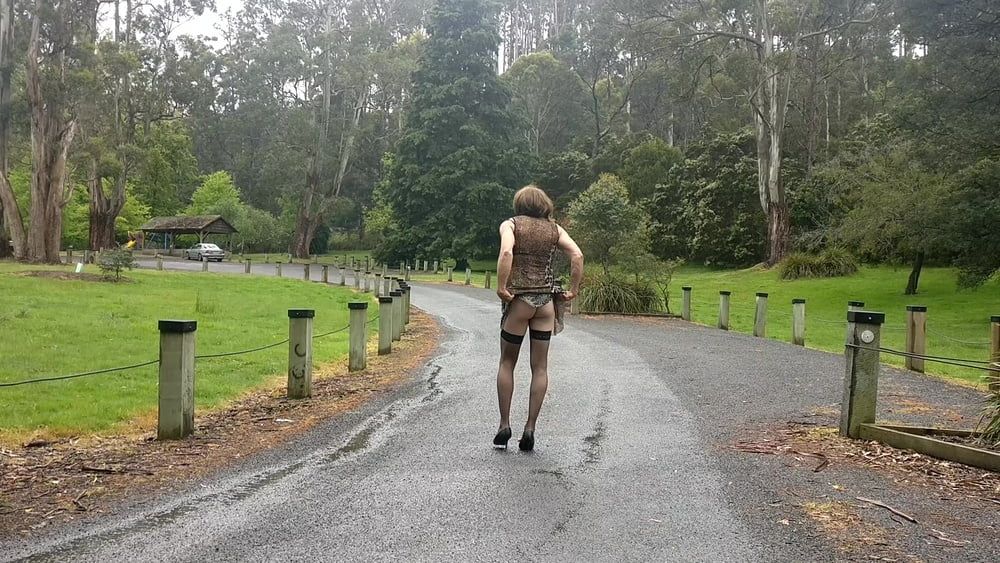 Crossdress Road trip leopard Print dress #29