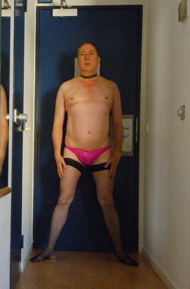 Fag in pink panties #10