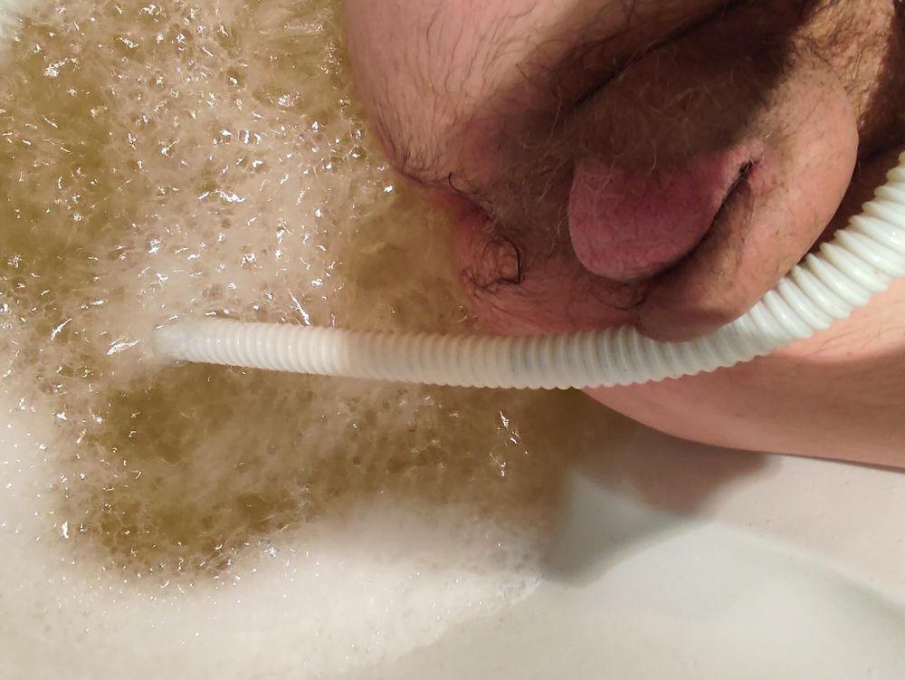 Male ass and cock in a bubblebath #13