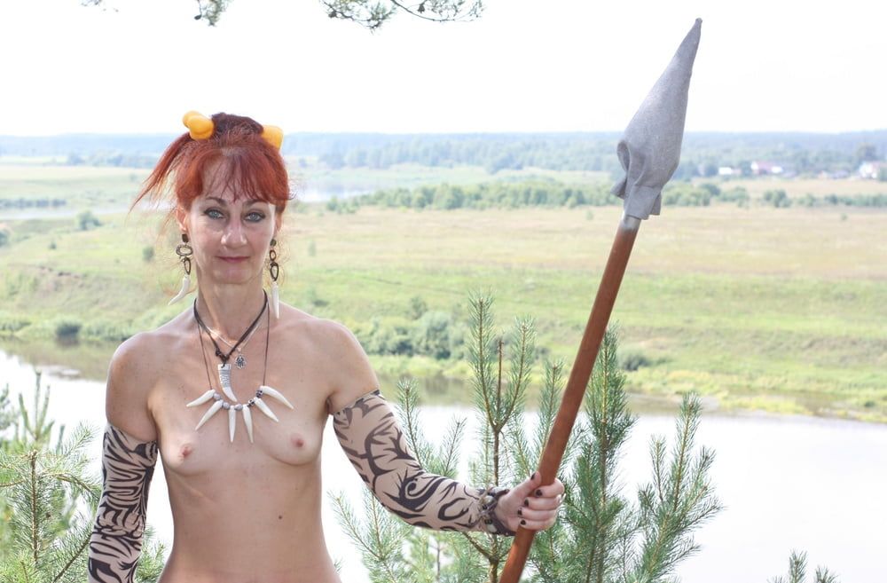 Savage Girl with Spear 3