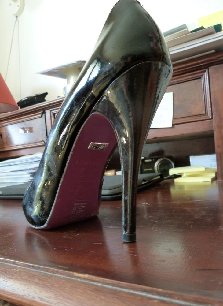 wife's purple Buffalo heels #10