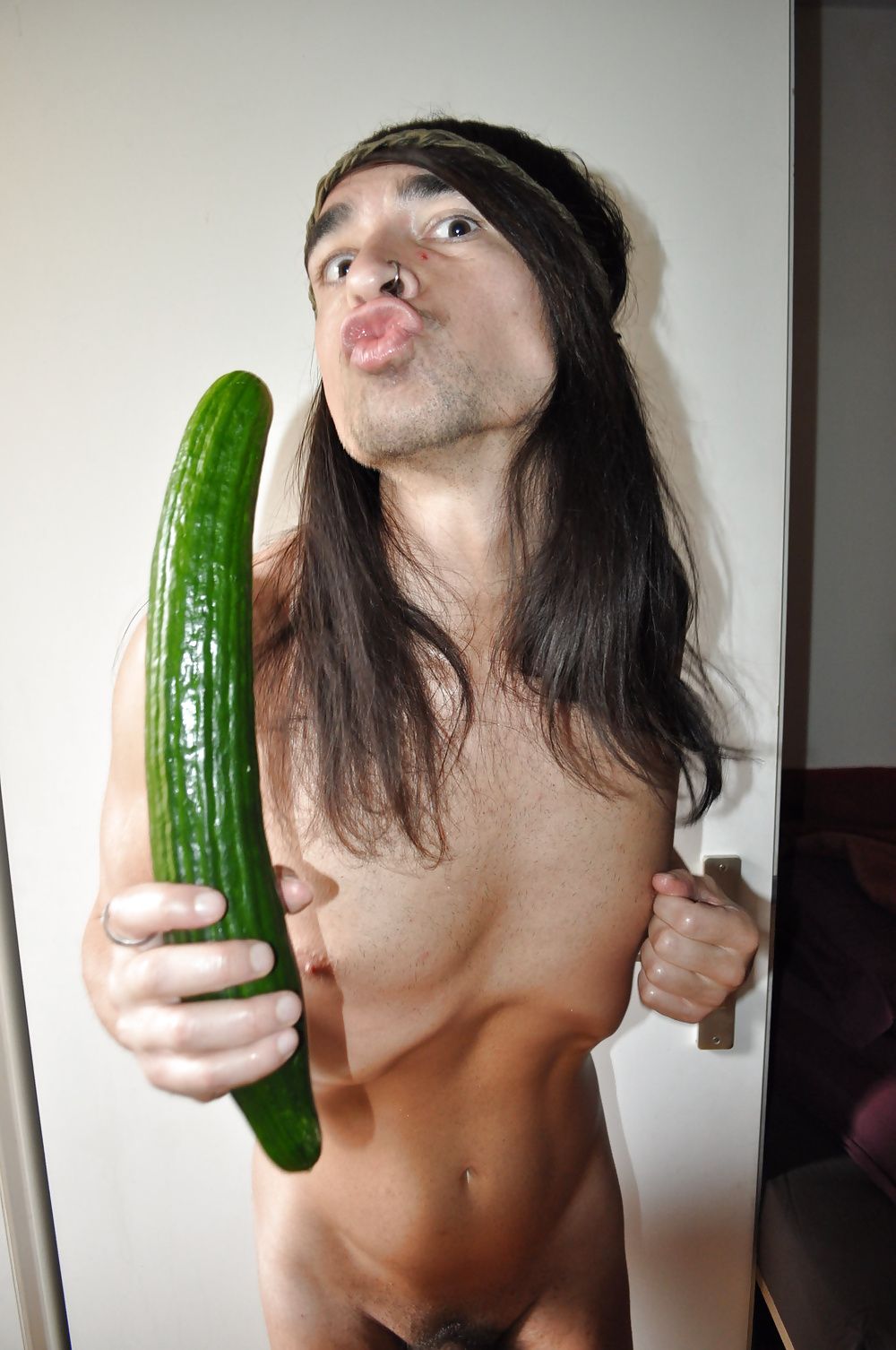 Tygra gets off with two huge cucumbers #15