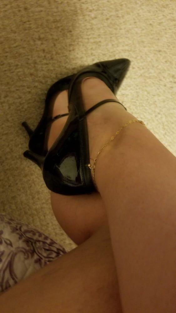 Playing in my shoe closet pretty feet heels flats milf  wife #48