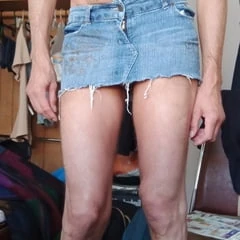Trans Lady, favorite denim skirt)
