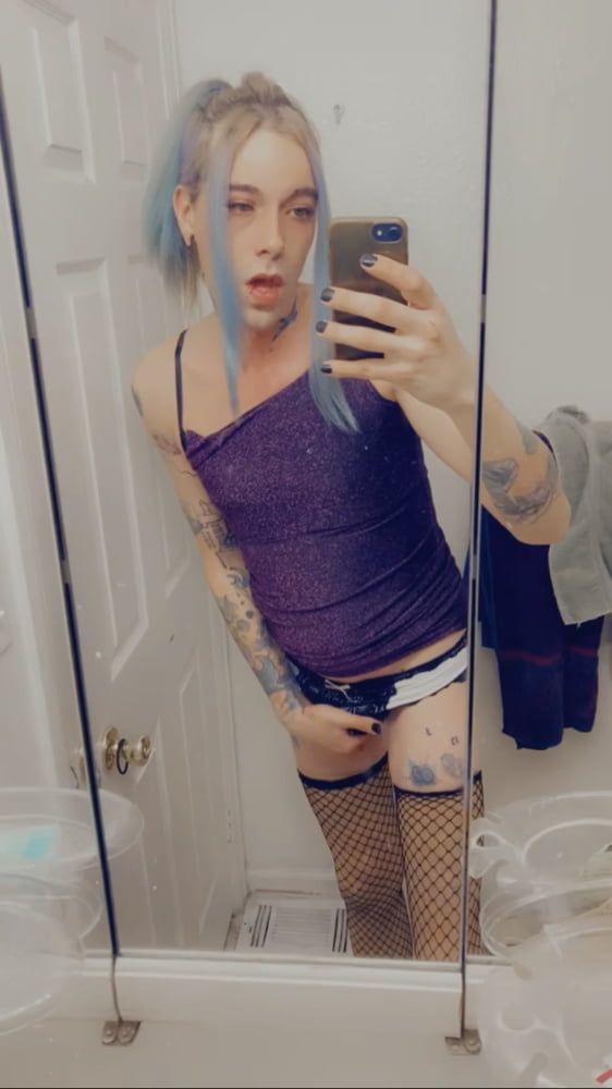 Hot Purple Minidress Slut #45