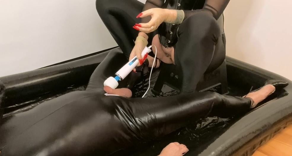 Fetish Pissing on Inflatable Bed #18