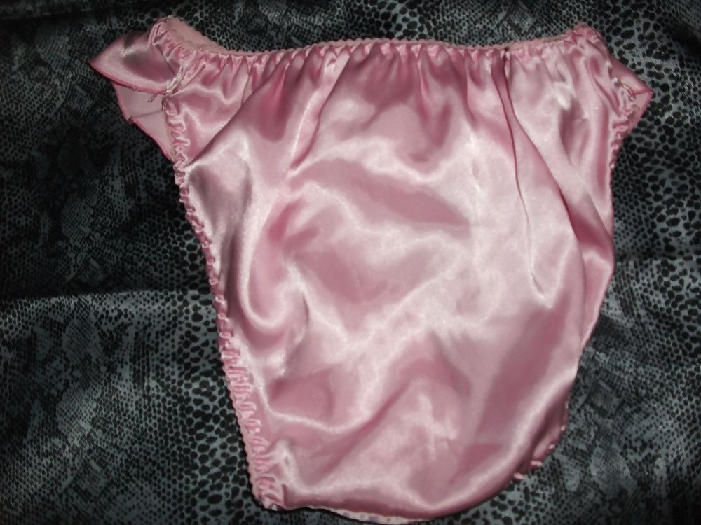 A selection of my wife's silky satin panties #56