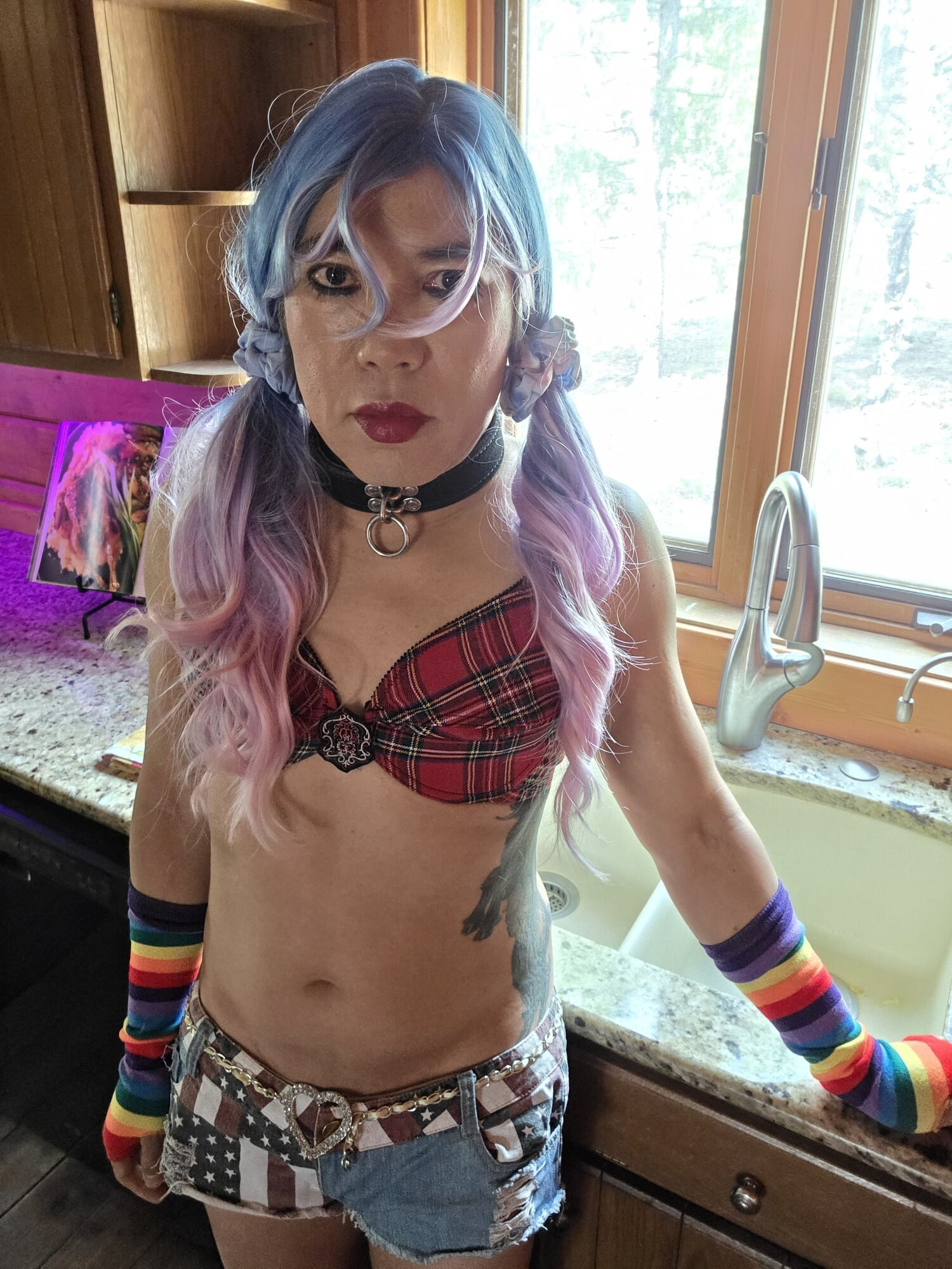 USA Daisy Dukes Shorts TGirl #11