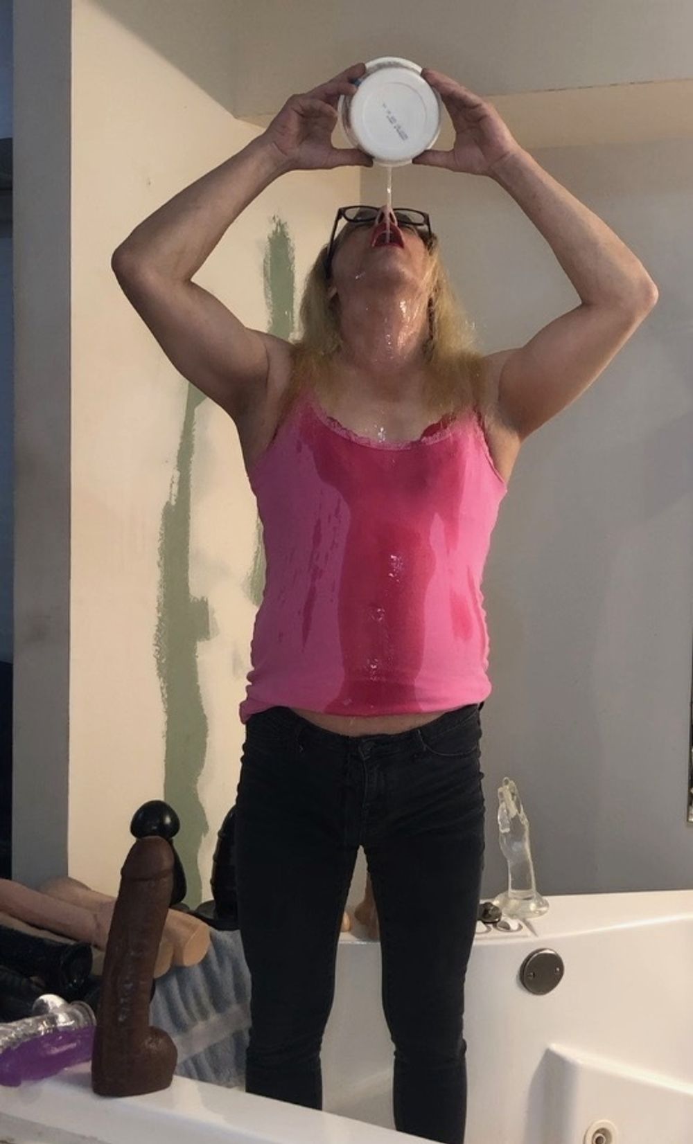 Sissy Slut Ashley Jolene Getting Soaked with Piss #4