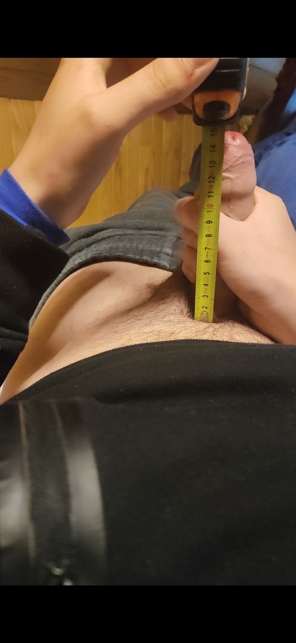 Tried to measure my cock (a little over 15cm max) #2