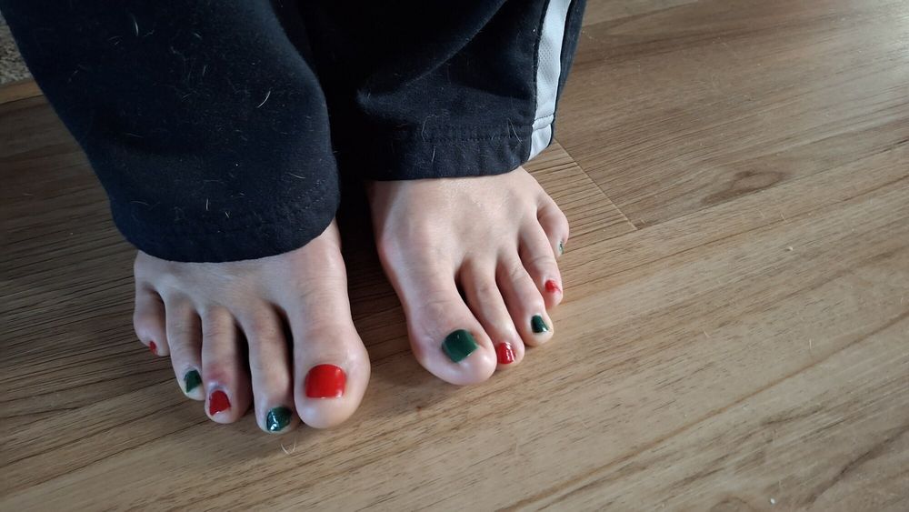 My Christmas toes