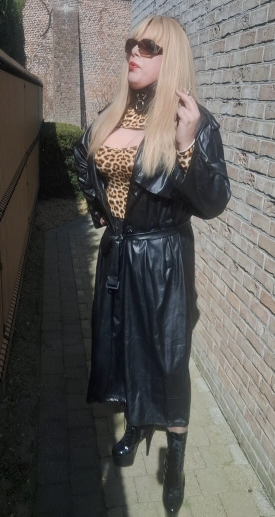 Smoking in black coat #20