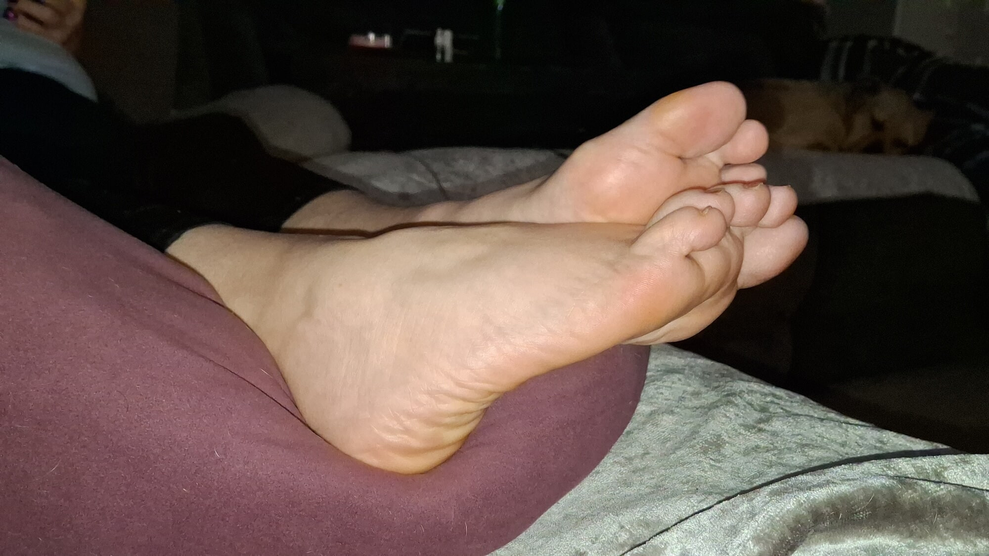 Girlfriend teases me with her soft cute feet #11