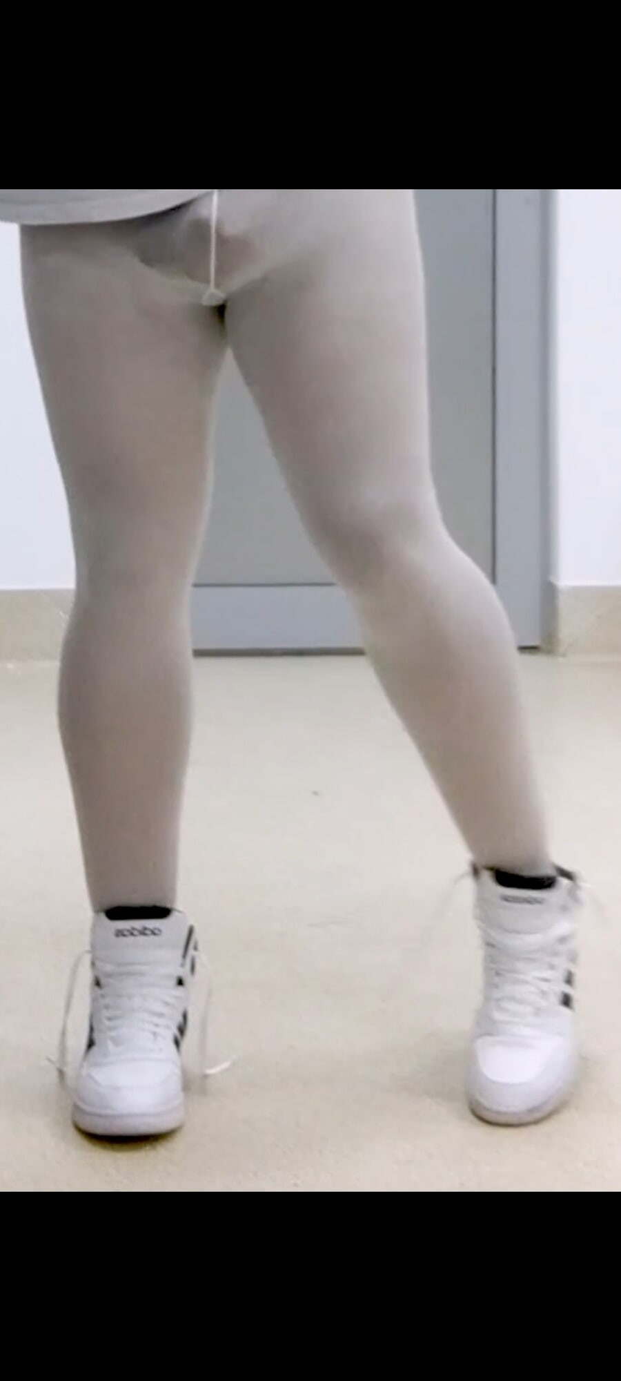 Legs in white pantyhose #14