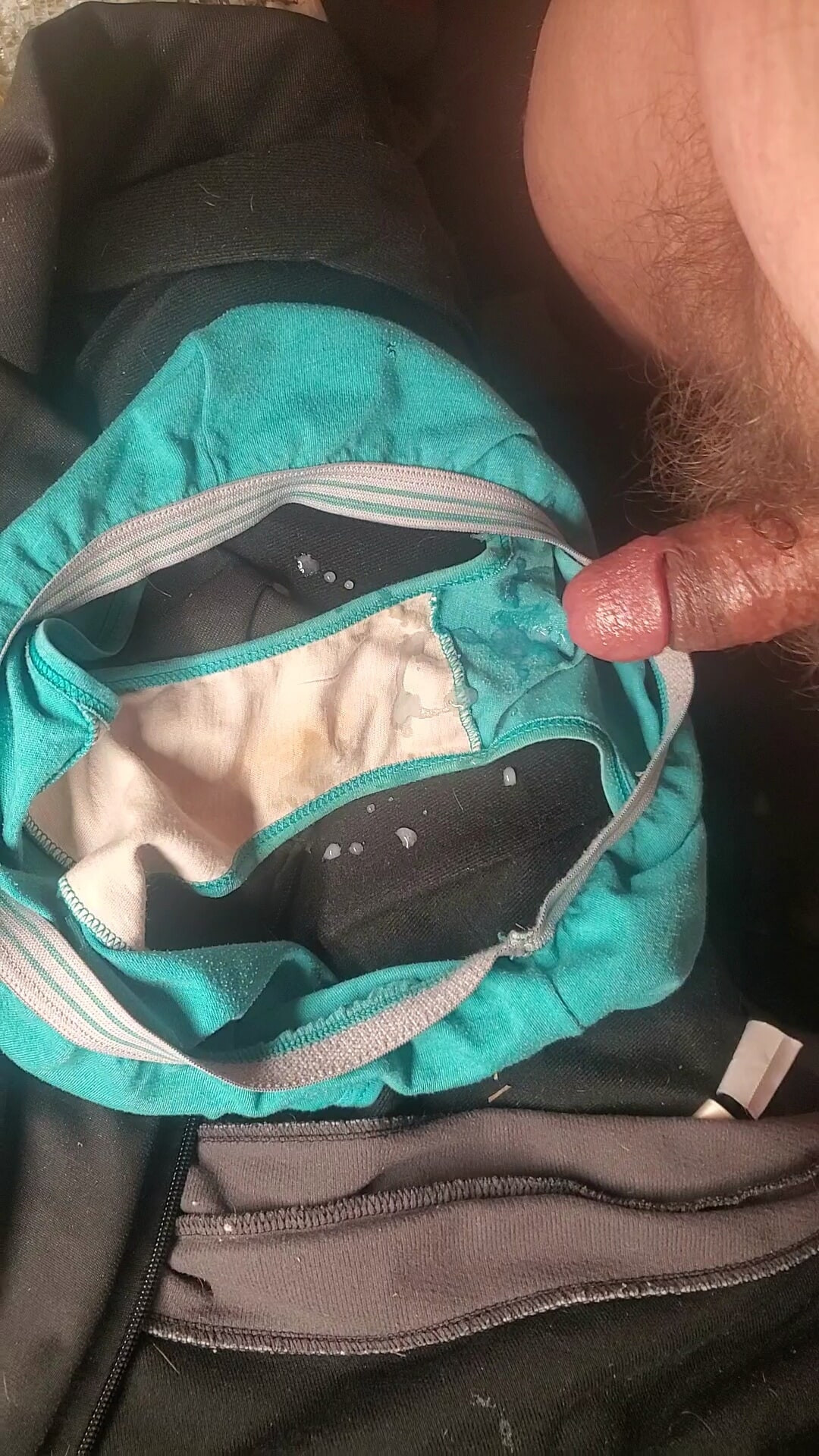 Cum in used panties