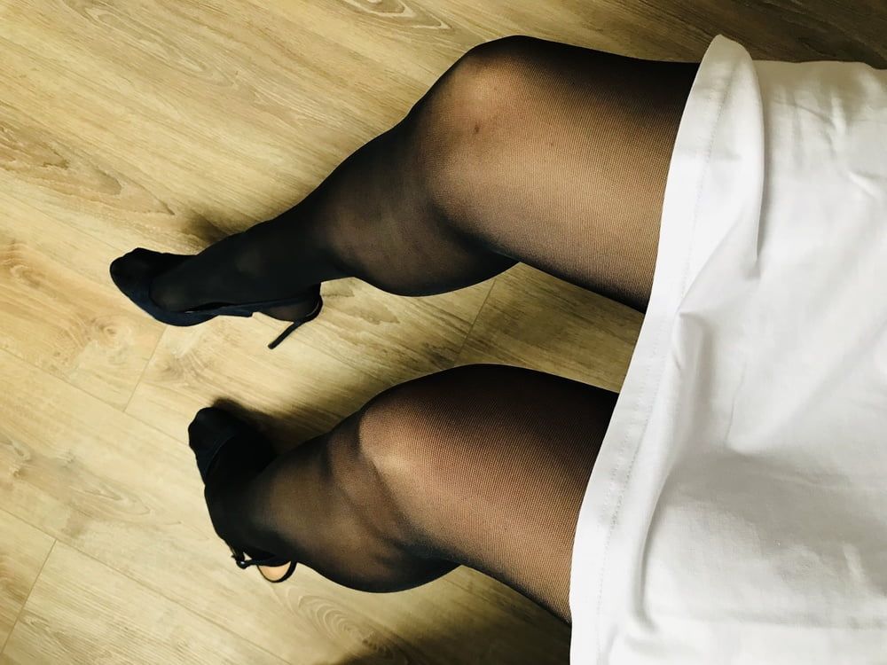 Sexy black stocking legs  #5