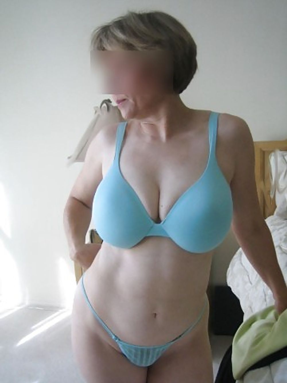 MarieRocks 50+ Tight MILF Body in Light Blue Underwear #14