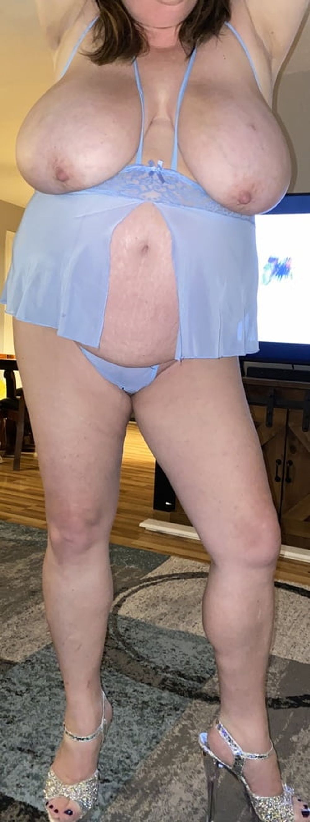 BBW wife in blue #58