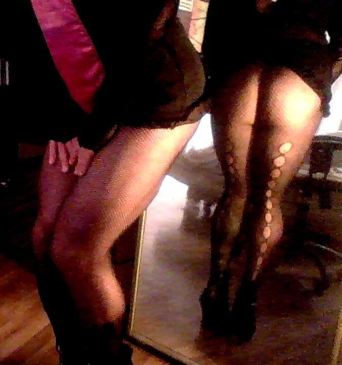 Saturday night Fun With New Fishnets Pantyhose #3