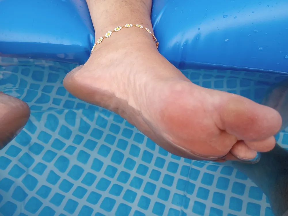 Lazy feet in the pool #16