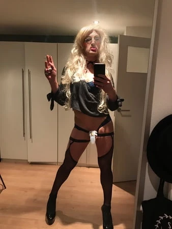 sissy bimbo whore in chastity         