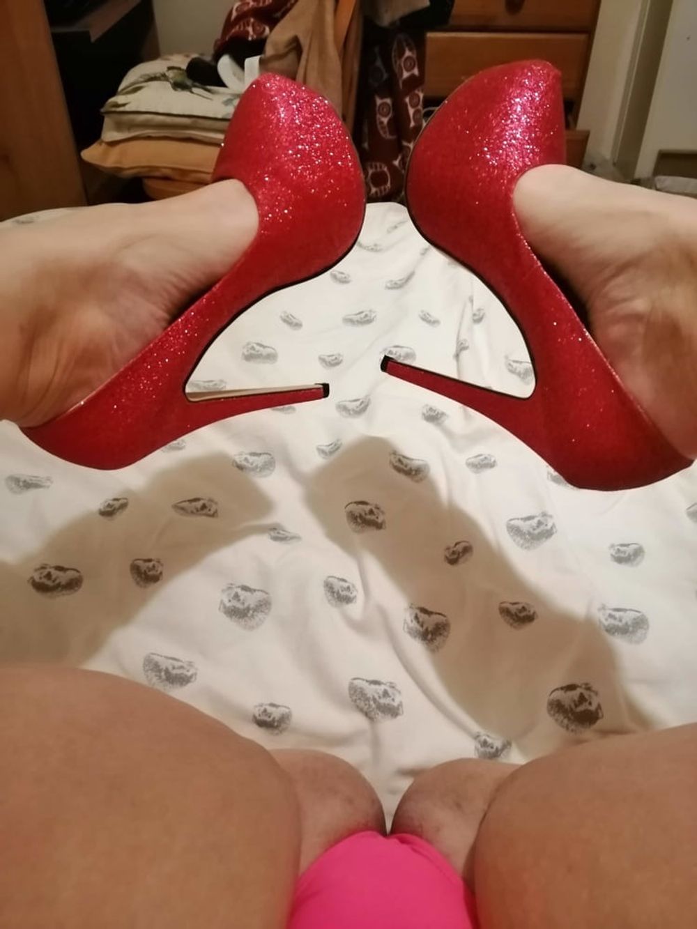 Pink High Heels, big BBW Ass #5