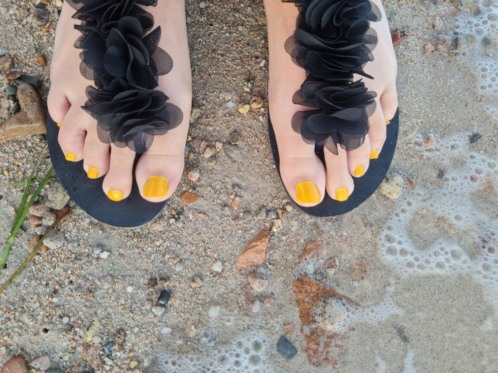 Wife beach feet #3