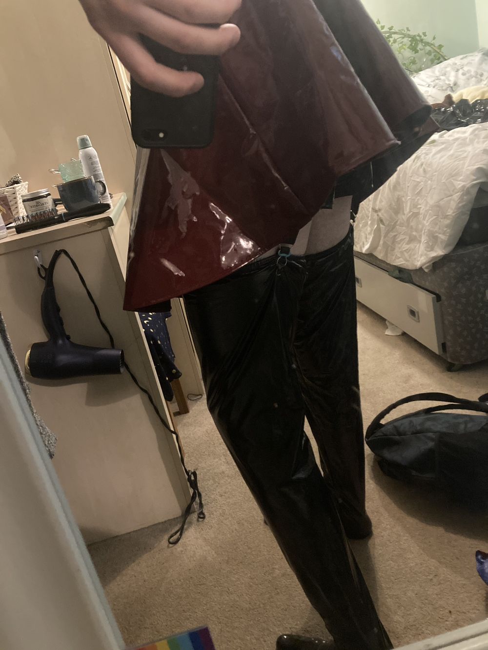 Sissy&#039;s First PVC Outfit #3