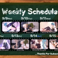 9.9-9.15 UPLOAD SCHEDULE (Hololive Houshou Marine, Hatsune