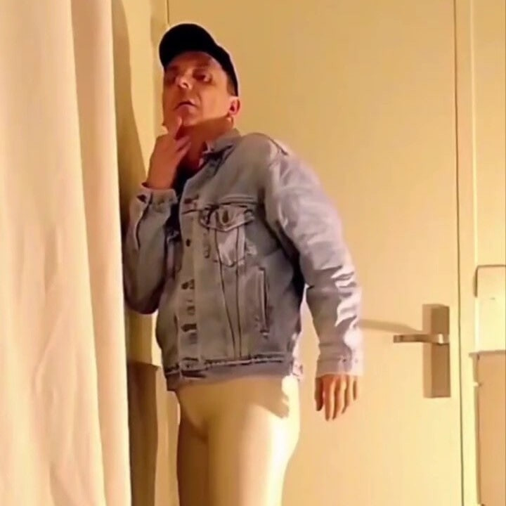 Best Moments - White Vinyl Leggings and Dildo Riding #6