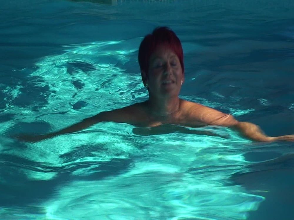 Naked swim in the pool #3