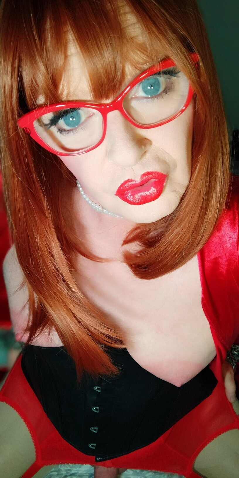Crossdressing redhead  #20
