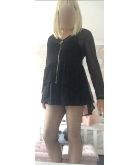 Black skirt and stockings #10