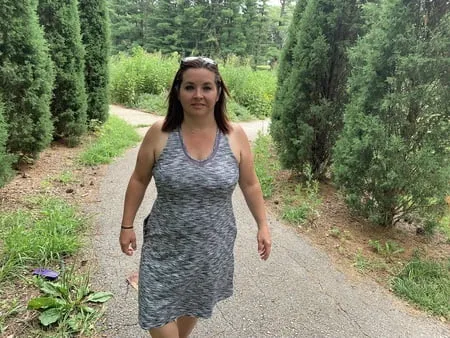 sexy bbw outdoors at the park         