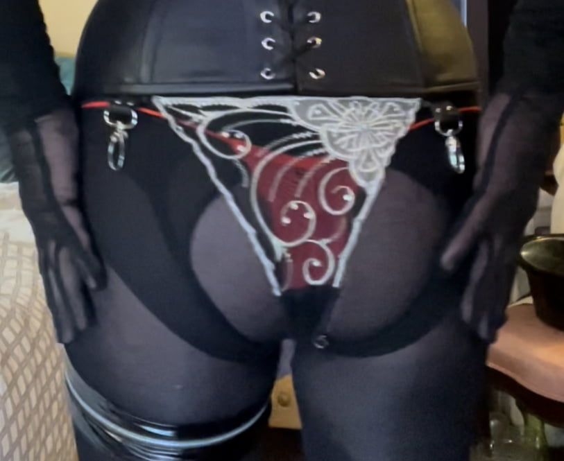 Newest Sheer Black Silk Panties #12