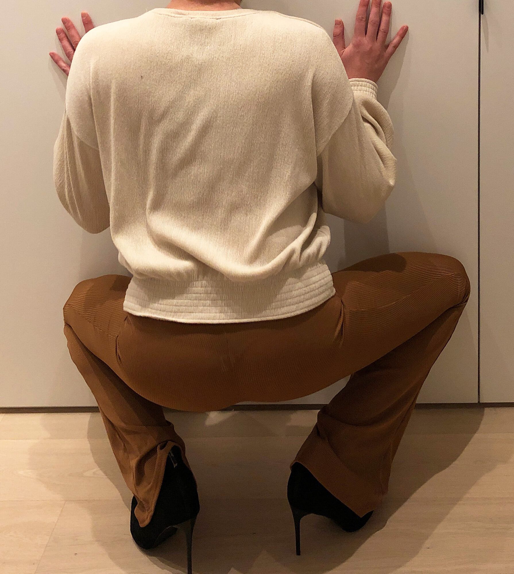 Brown stretch leggings #13