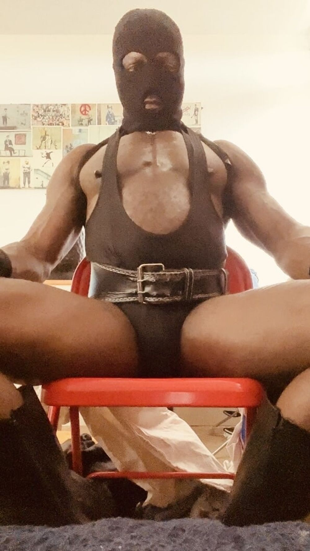  Black Fetish Mature Smoking Muscle Leather Dad  #9