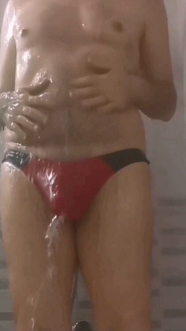 HOT WET RED THONG #9