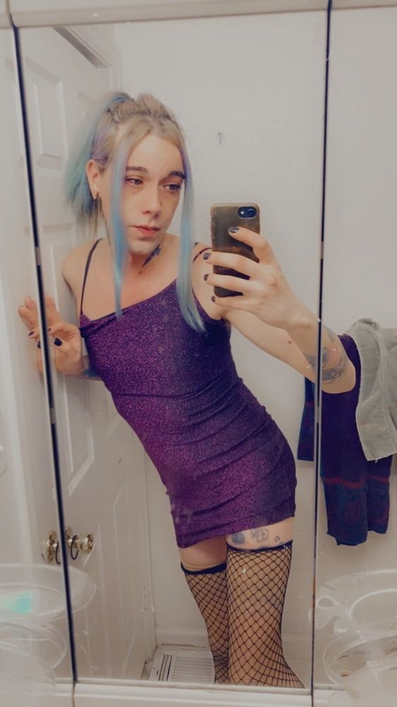 Hot Purple Minidress Slut #9