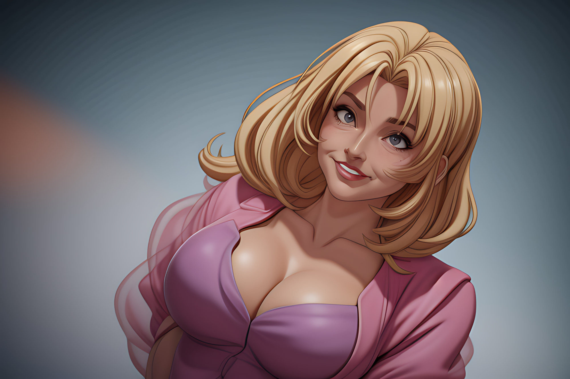 Hottest Teasting Big Breast Blonde Hentai #3